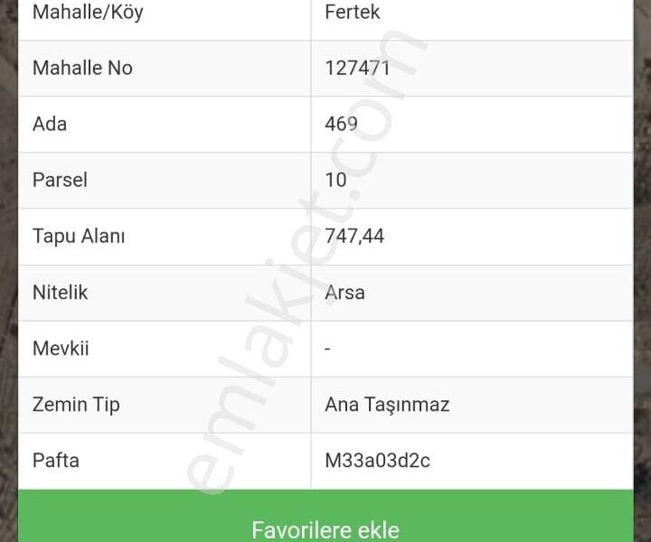 İĞDE'NİN GÖZDE BÖLGESİ FERTEK'TE, ÜNİVERSİTE KARŞISI, KÖŞE PARSEL VİLLALIK ARSA